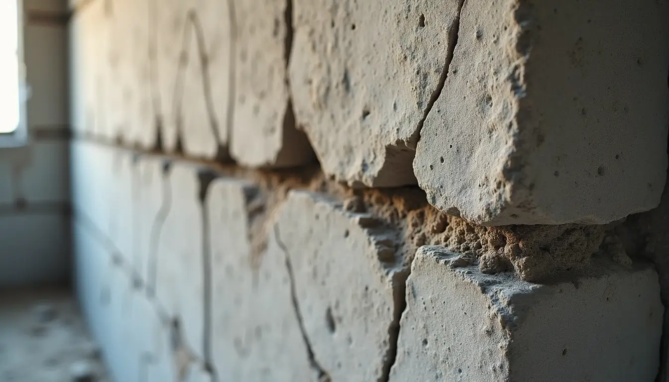 Cracks in the foundation can indicate serious structural issues